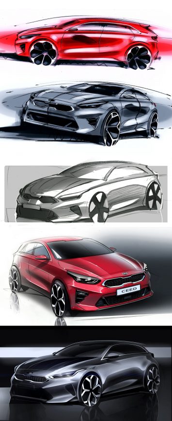 Kia Ceed Design Sketches