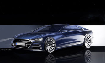 Audi A8 Design Sketch Render