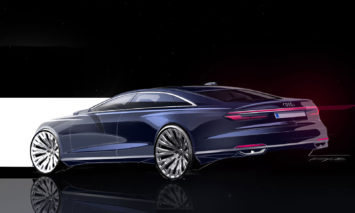 Audi A8 Design Sketch Render