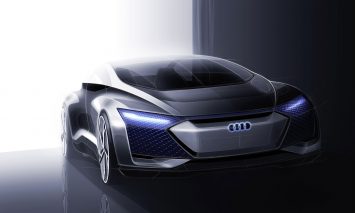 Audi Aicon Concept Design Sketch Render