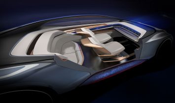 Audi Aicon Concept Interior Design Sketch Render