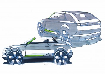 Audi Crosslane Coupe Concept - Design Sketch