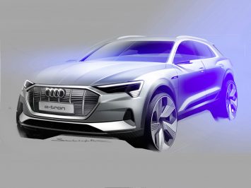 Audi e tron Design Sketch Render