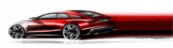 Audi Quattro Sport E-Tron Concept - Design Sketch