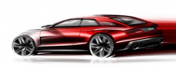 Audi Quattro Sport E-Tron Concept - Design Sketch