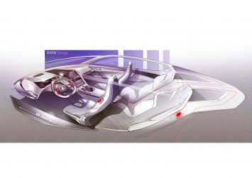 BMW Concept 8 Series Interior Design Sketch Render