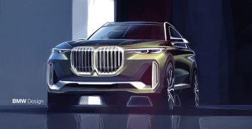 BMW Concept X7 Design Sketch Render