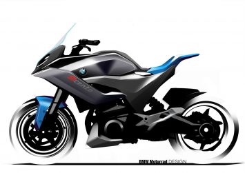 BMW Motorrad Concept 9cento Design Sketch