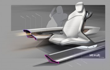 BMW Vision Future Luxury Concept - Interior Design Sketch by Doeke de Walle