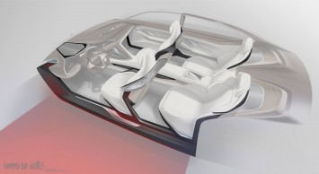 BMW Vision Future Luxury Concept - Interior Design Sketch by Doeke de Walle