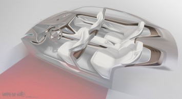 BMW Vision Future Luxury Concept - Interior Design Sketch by Doeke de Walle