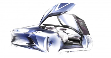 BMW Vision Next 100 Concept Design Sketch