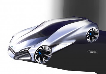 BMW Vision Next 100 Concept Design Sketch Render