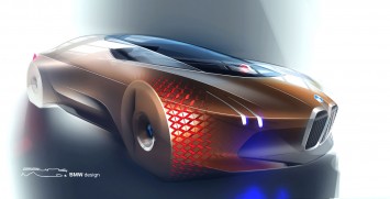 BMW Vision Next 100 Concept Design Sketch Render