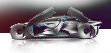 BMW Vision Next 100 Concept Design Sketch Render