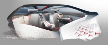 BMW Vision Next 100 Concept Interior Design Sketch Render