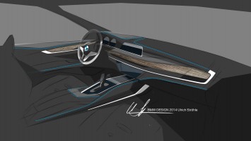 BMW X6 Interior Design Sketch