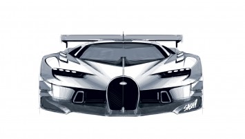 Bugatti Vision Gran Turismo Concept Design Sketch