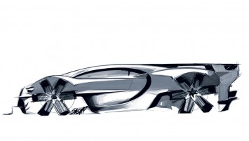 Bugatti Vision Gran Turismo Concept Design Sketch