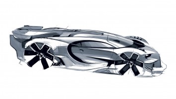 Bugatti Vision Gran Turismo Concept Design Sketch