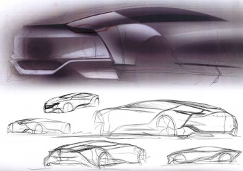 Buick Riviera Concept Design Sketches