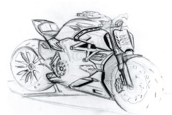 Ducati Diavel 1260 Design Sketch