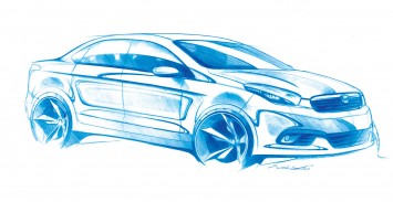 Fiat Siena - Design Sketch