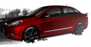 Fiat Siena - Design Sketch