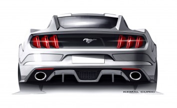 Ford Mustang Design Sketch by Kemal Curic