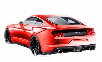 Ford Mustang Design Sketch by Kemal Curic