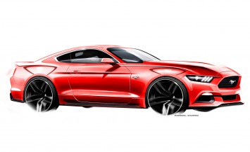 Ford Mustang Design Sketch by Kemal Curic