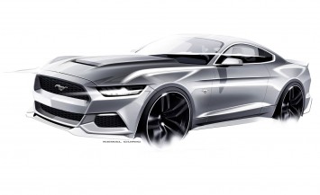 Ford Mustang Design Sketch by Kemal Curic