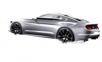 Ford Mustang Design Sketch by Kemal Curic