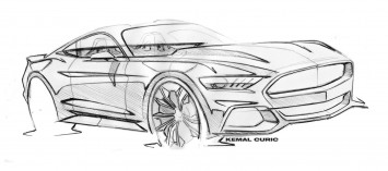 Ford Mustang Design Sketch by Kemal Curic