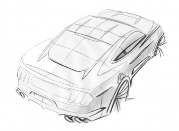 Ford Mustang Design Sketch by Kemal Curic