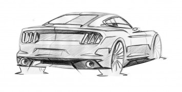 Ford Mustang Design Sketch by Kemal Curic