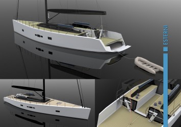 Gladio Sailing Boat Concept by Filippo Cima - Exterior Renderings