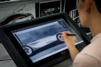 Infiniti Prototype 9 Design sketching on the Cintiq