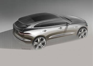 Jaguar F Pace Design Sketch Render