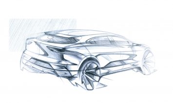 Jaguar I PACE Design Sketch