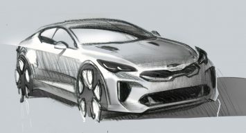 Kia Stinger Design Sketch Render