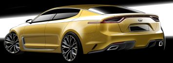 Kia Stinger Design Sketch Render