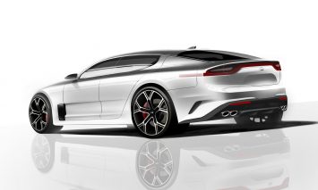 Kia Stinger Design Sketch Render