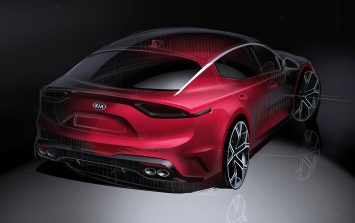 Kia Stinger Design Sketch Render