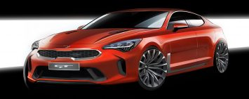 Kia Stinger Design Sketch Render