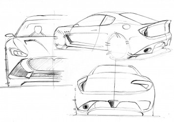 Maserati Alfieri - Design Sketches