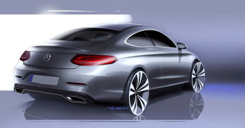 Mercedes-Benz C Class Coupe Design Sketch