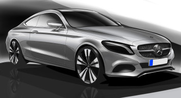 Mercedes-Benz C Class Coupe Design Sketch