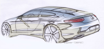 Mercedes-Benz C Class Coupe Design Sketch