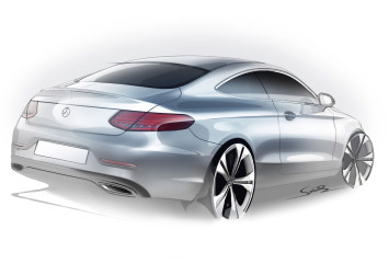 Mercedes-Benz C Class Coupe Design Sketch